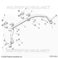 SUSPENSION, REAR BARRA DI STABILIZZAZIONE