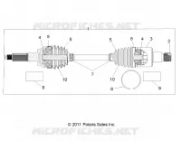 TRASMISSIONE, REAR HALF SHAFT