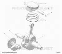 ENGINE, ALBERO MOTORE, PISTON AND BALANCE SHAFT