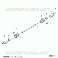 TRASMISSIONE, DRIVE SHAFT, FRONT