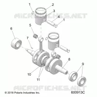 ENGINE, PISTON AND ALBERO MOTORE