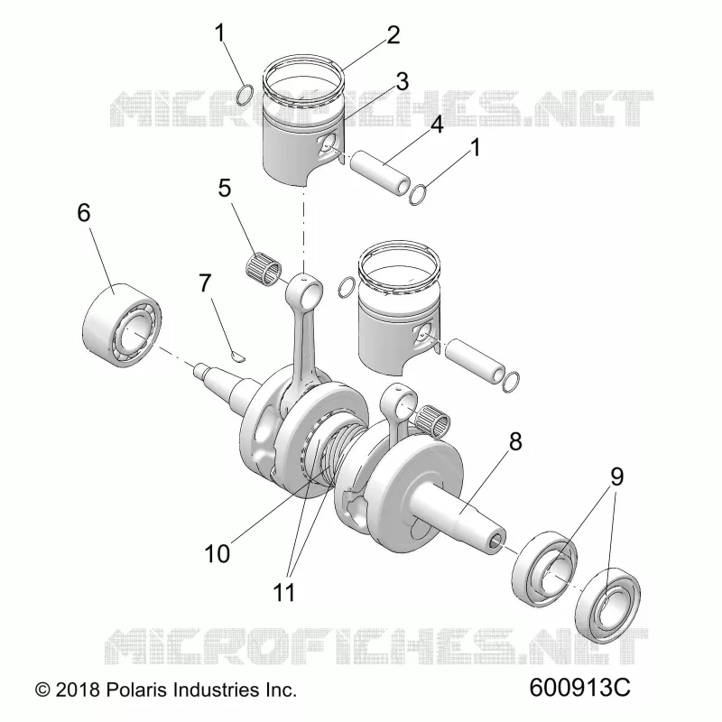 ENGINE, PISTON AND ALBERO MOTORE
