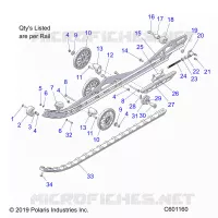 SUSPENSION, RAIL, LH/RH