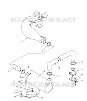 IMPIANTO DI SCARICO  SL 650 B954058 (4930483048B004)