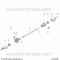 DRIVE TRAIN, TRANSMISSIONE ANTERIORE SHAFT