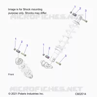 SUSPENSION, SHOCK MONTAGGIO, REAR SUSP.