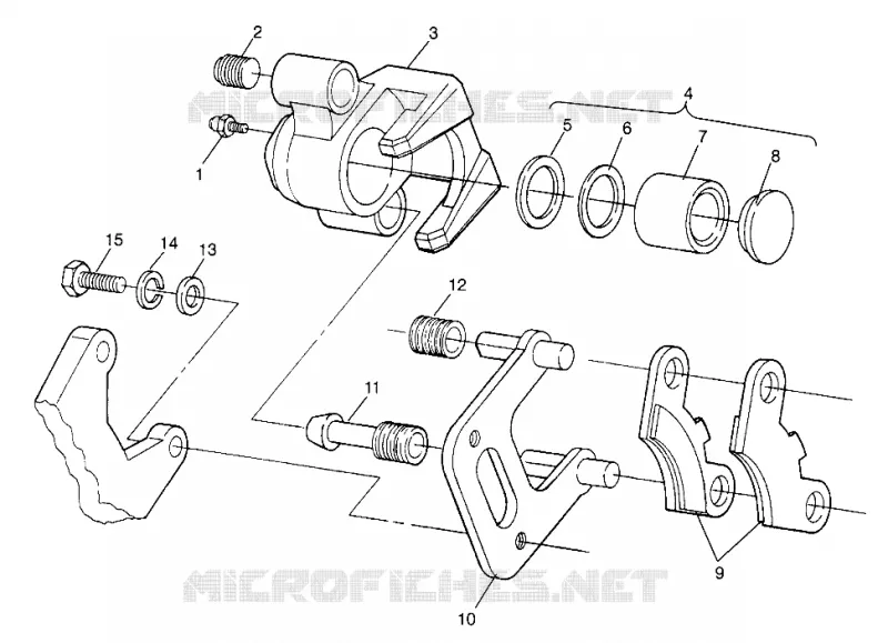 FRONT FRENO XPLORER 400L W969140 (4935983598B007)