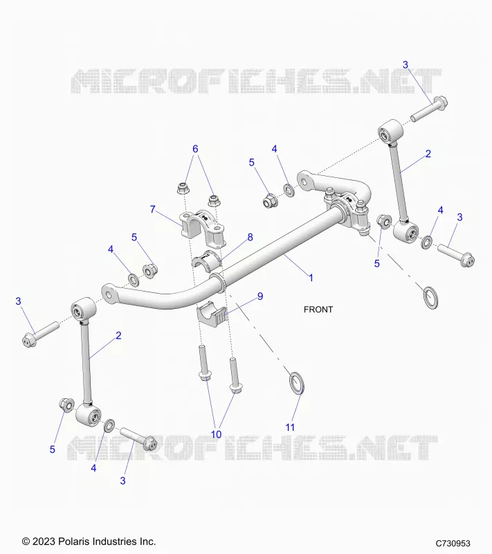 SUSPENSION, FRONT BARRA DI STABILIZZAZIONE