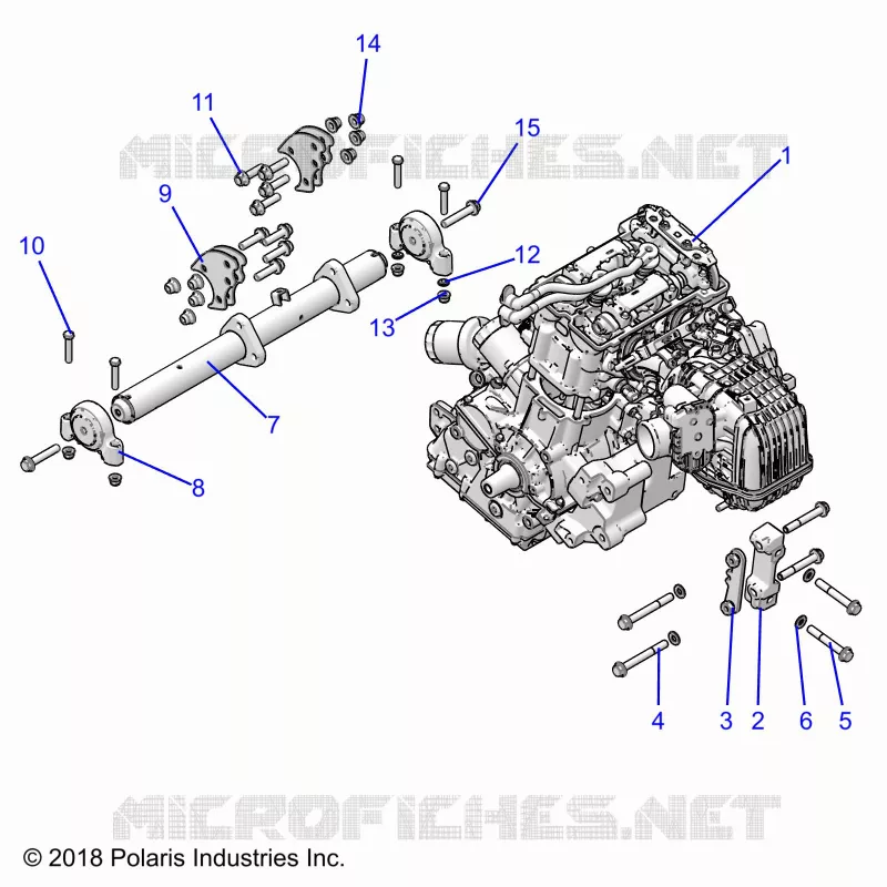 MOTORE, MOUNTING & LONG BLOCK