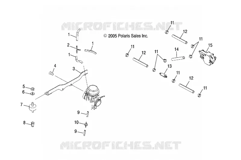CARBURATORE MOUNTING AND POMPA DI BENZINA/LINES