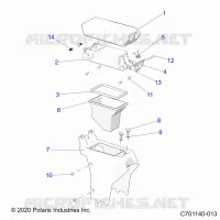CENTER CONSOLE,STORAGE- Z22RGL2KAP/AL/BK/BP/BT (C701140-013)
