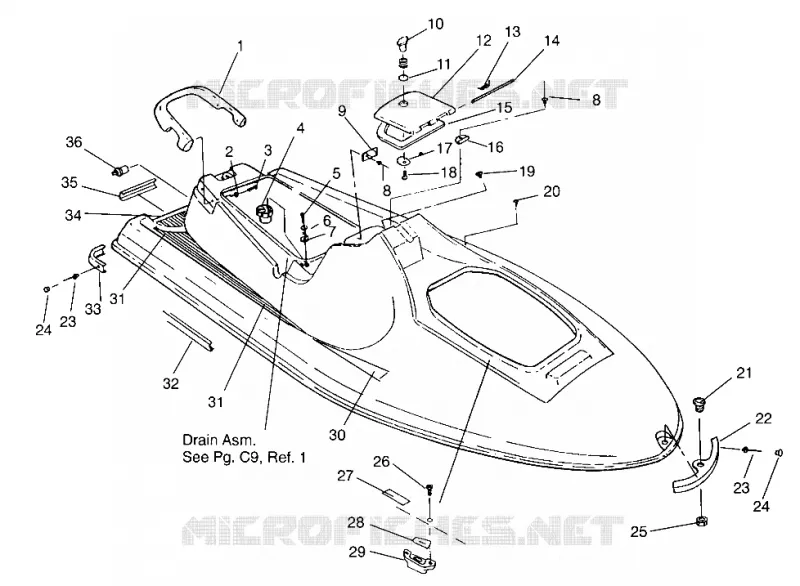 SCAFO   CORPO ASSEMBLY SLT 750 B954170 (4930563056A005)
