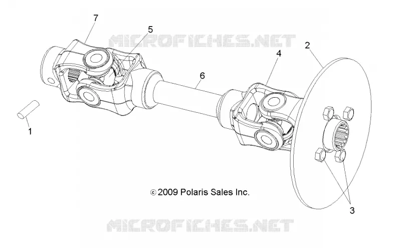 TRASMISSIONE, REAR PROP ALBERO