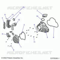 ENGINE, ALTERNATORE  COVER HVAC