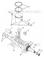 ALBERO MOTORE AND PISTONEE TRAIL BOSS W938527 (4924072407030A)