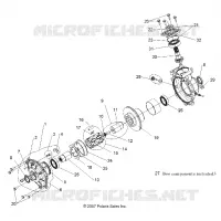 TRASMISSIONE, FRONT SCATOLA DEGLI INGRANAGGI INTERNALS