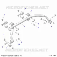 SUSPENSION, REAR BARRA DI STABILIZZAZIONE