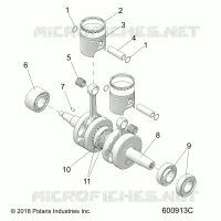 MOTORE, PISTON AND CRANKSHAFT