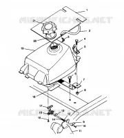 MONTAGGIO SERBATOIO CARBURANTE Trail Blazer W957221 (4930363036A011)