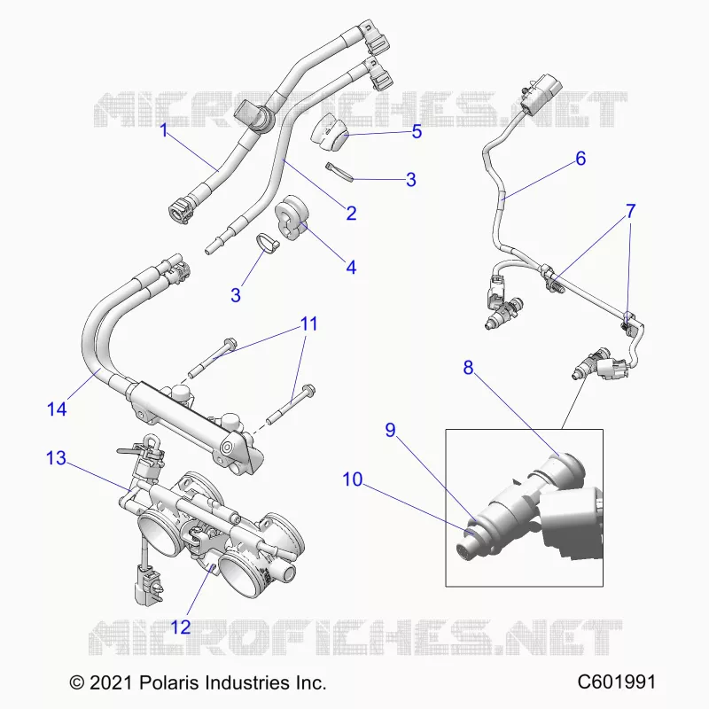 SISTEMA DI ALIMENTAZIONE CARBURANTE, RAIL, LINES AND THROTTLE BODY