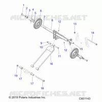 SUSPENSION, POSTERIORE COPPIA ARM