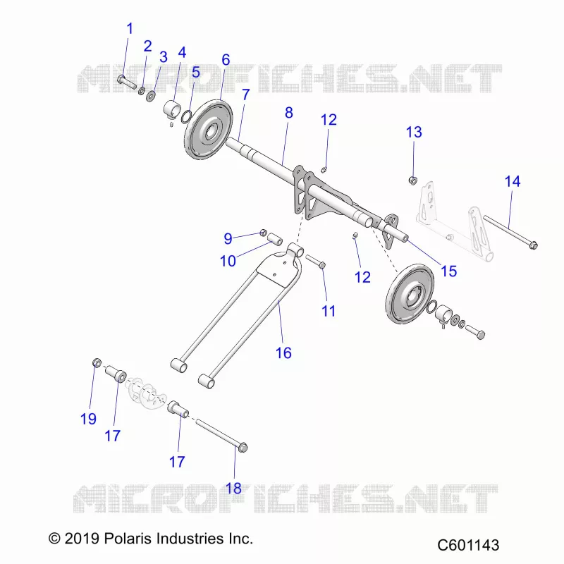 SUSPENSION, POSTERIORE COPPIA ARM