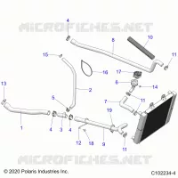 ENGINE, SISTEMA DI RAFFREDDAMENTO, HOSES