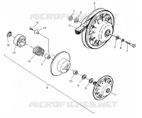 FRIZIONE DRIVEN ASSEMBLY  2X4 300 W957530 (4930053005B012)