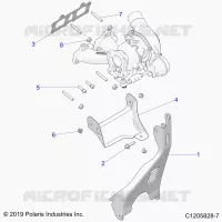 ENGINE, TURBO CHARGER MOUNTING