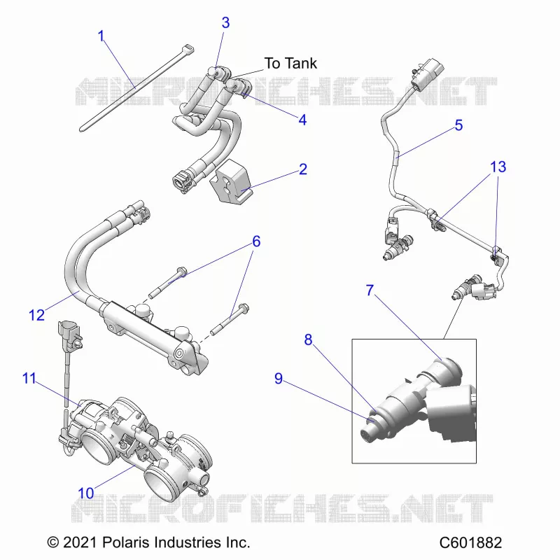 SISTEMA DI ALIMENTAZIONE CARBURANTE, RAIL, LINES AND THROTTLE BODY