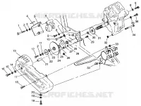 SCATOLA DEGLI INGRANAGGI/FRENO and copertura della catena MOUNTING 6X6 400L W968740 and 6X6 400L Norwe (4935963596C013)