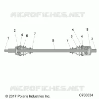 TRASMISSIONE, FRONT HALF SHAFT