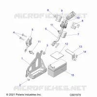 ELETTRICO, BATTERY, MANUAL START POWER UP COMPONENTS