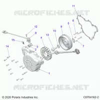 ENGINE, STATOR AND FLYRUOTA -Z24NMF99AR/AM/BR/BM (C0704162-2)