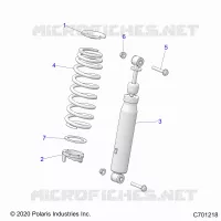 SUSPENSION, REAR SHOCK MONTAGGIO