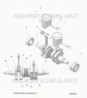 ENGINE, PISTON AND ALBERO MOTORE