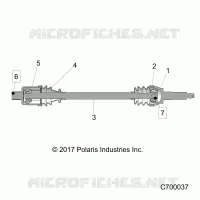 TRASMISSIONE, REAR HALF SHAFT