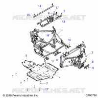 CHASSIS, MAIN FRAME AND SCIARED PLATES