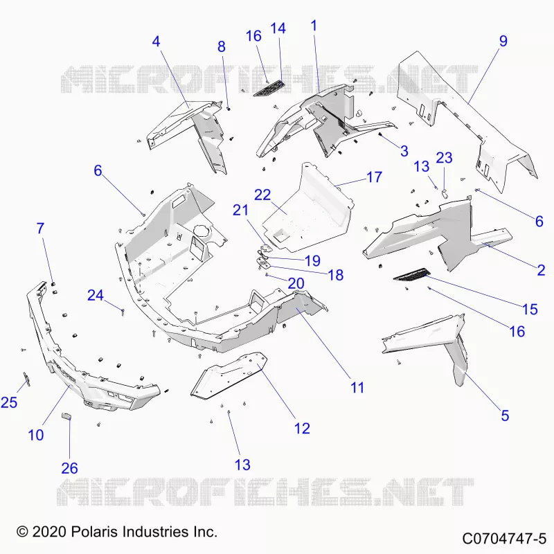CARROZZERIA POSTERIORE RACK AND FENDERS
