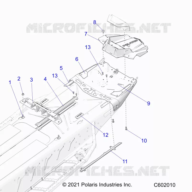 TELAIO, REAR, MISC. COVERS AND SNOWFLAP