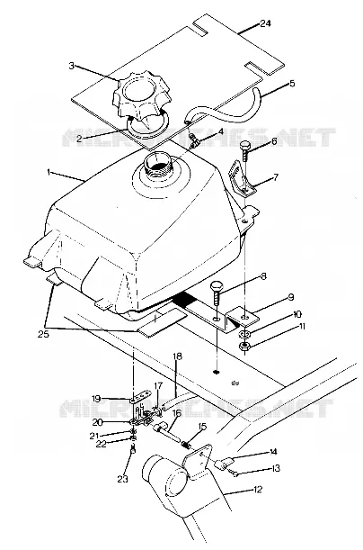 MONTAGGIO SERBATOIO CARBURANTE (4917741774004A)