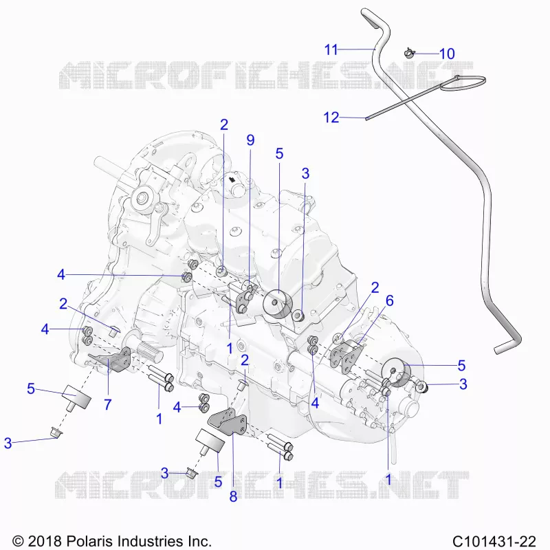 ENGINE, TRASMISSIONE MOUNTING & LONG BLOCK