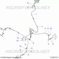LINEE FRENO, FRONT