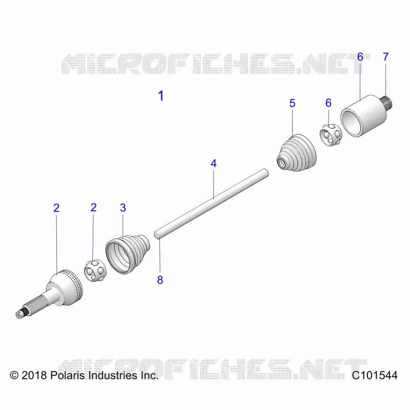 DRIVE TRAIN, POSTERIORE ALBERO