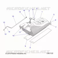 SISTEMA DI ALIMENTAZIONE CARBURANTE, FUEL TANK ASM.
