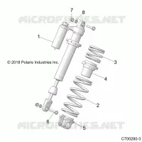 SUSPENSION, SHOCK ANTERIORE MOUNTING
