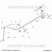 SUSPENSION, REAR BARRA DI STABILIZZAZIONE