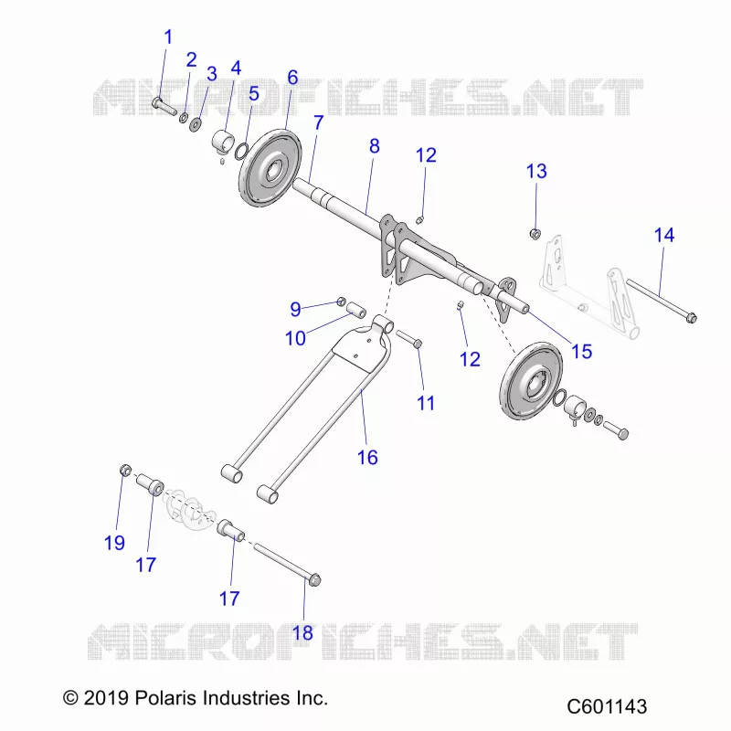 SUSPENSION, POSTERIORE COPPIA ARM