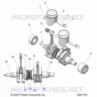 ENGINE, PISTON AND ALBERO MOTORE