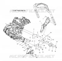 MOTORE, MOUNTING, LH